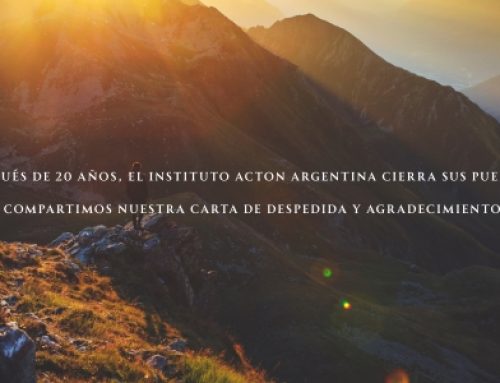 Cierre del Instituto Acton Argentina